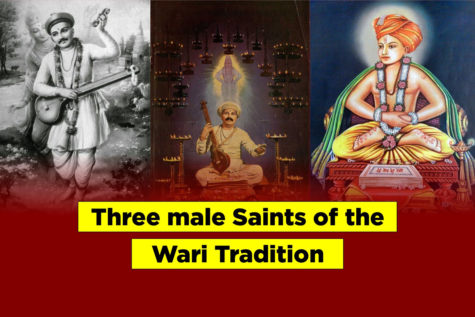 Three male Saints of the Wari Tradition